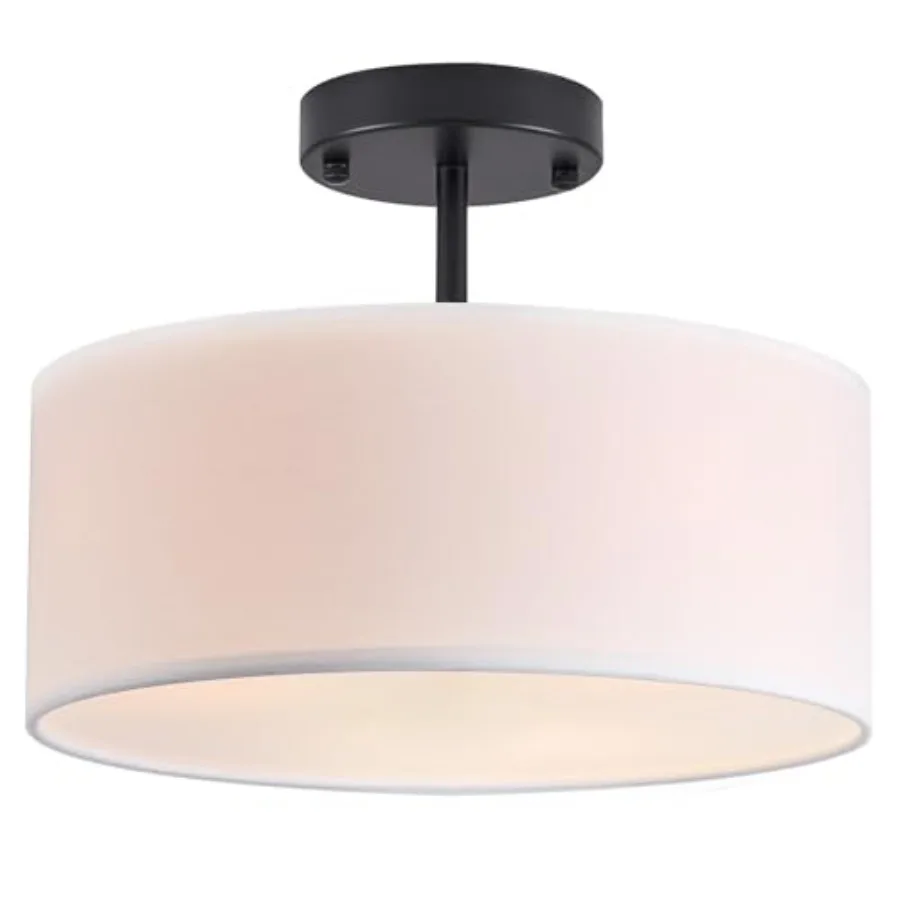 Semi Flush Mount Ceiling Light, Modern 3-Light Ceiling Light Fixture, Semi Flush Mount Light Fixture, Flush Mount Lighting for