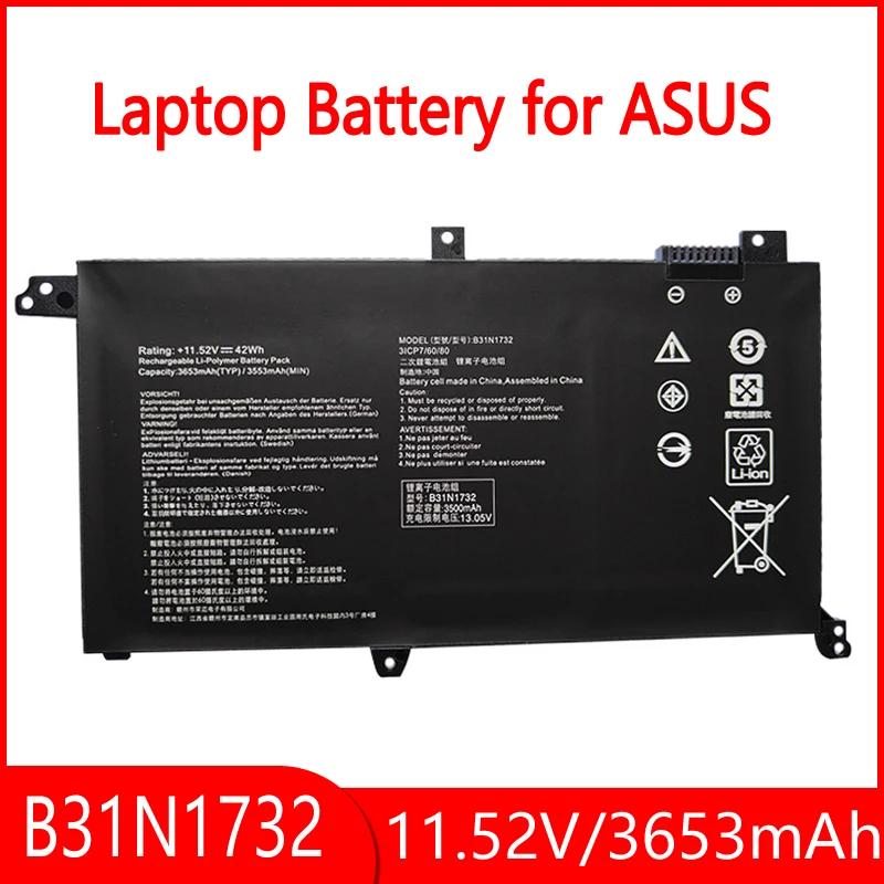 

B31N1732 Аккумулятор для Asus VivoBook S14 S430FA S430FN S430UA X430UN X430UA X430FA X430UF X430FN X571G X571LH X571GT R430FA R430FN