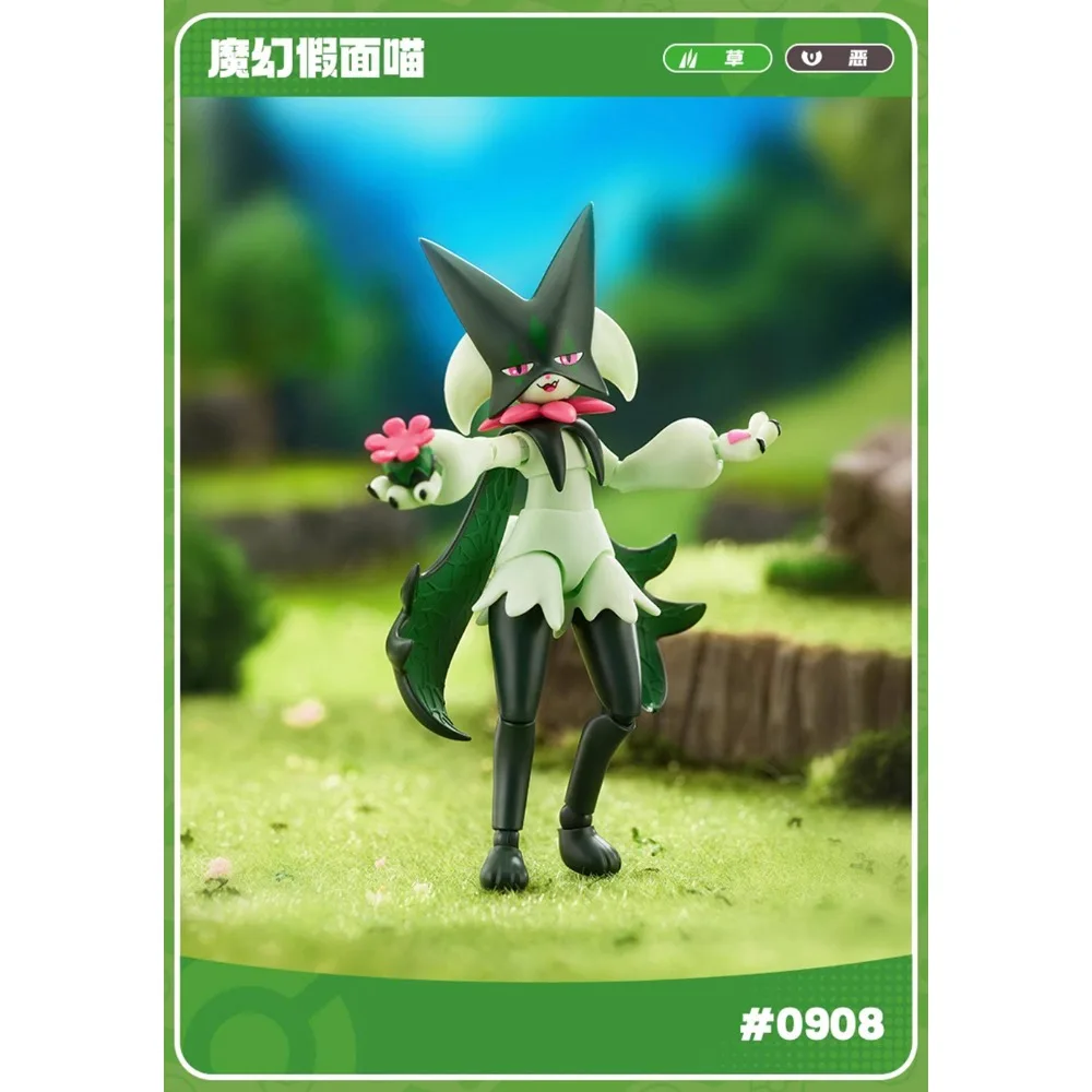 Originele Blokees Nieuwe Pokemon Actiefiguren Charizard Meowscarada Collectible Model Speelgoed Bureau Ornament Kinderen Geschenken Op Voorraad