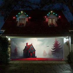 Halloween Haunted House and Bat Garage Door Banner - 71 