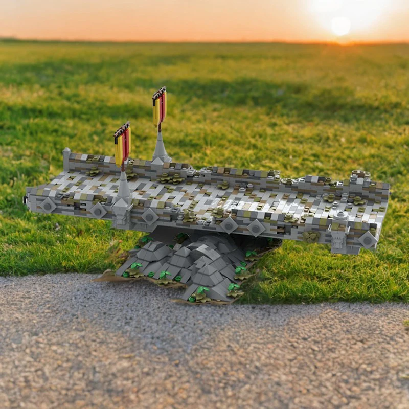 

1745PCS MOC Castle Hohengeroldseck - Dilapidated bridge Building Blocks DIY Construction Toy Develop Kids Operational Ability