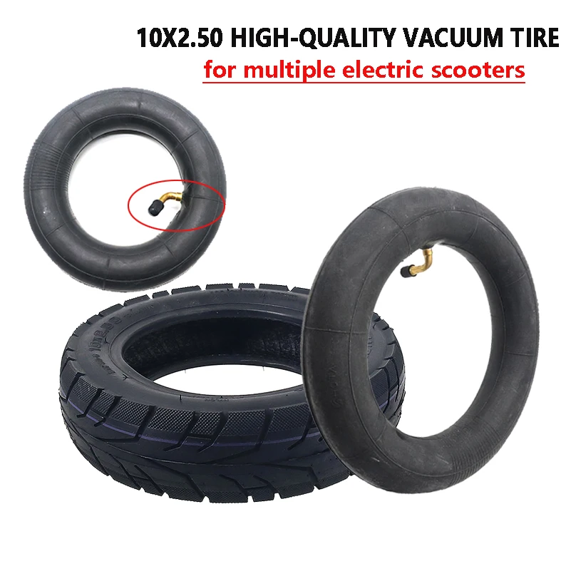 10x2.50 tubeless tire inner tube 10x2.50 wear-resistant electric scooter front and rear vacuum tire upgrade replacement parts