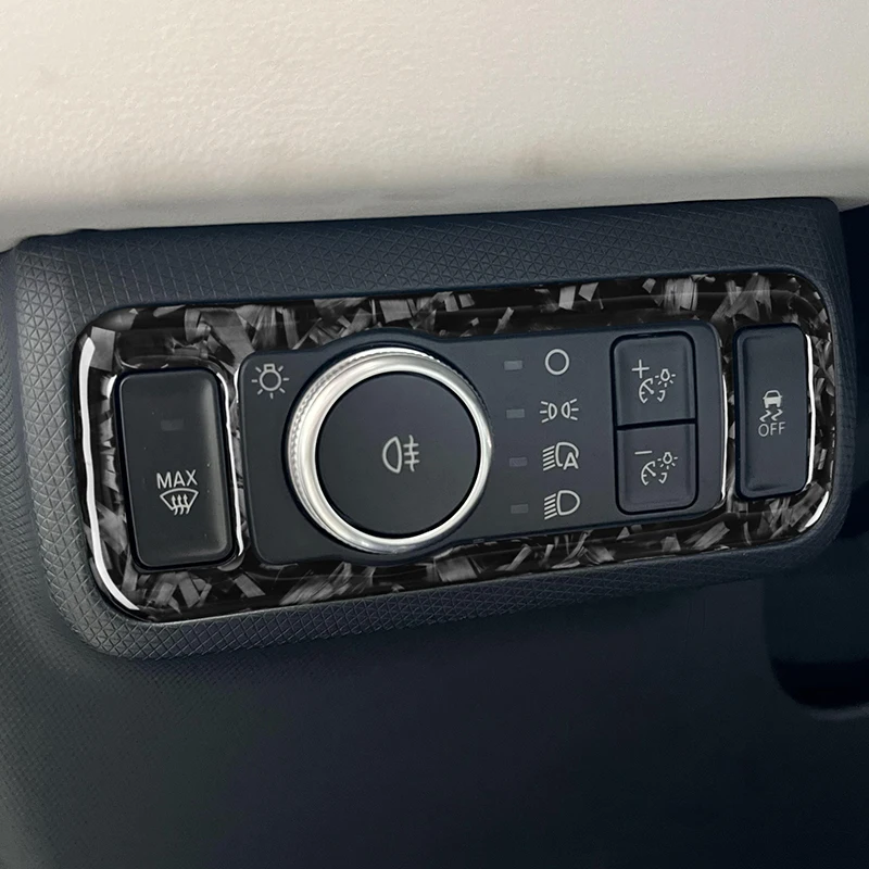 

Углеродное волокно, регулировка фар, панель переключателя, декоративная рамка, автомобильные наклейки для Ford Mustang Mach E 2021, аксессуары для интерьера