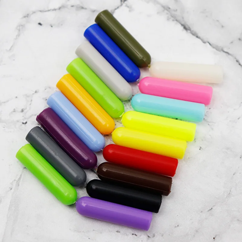 4Pcs Round bullet Head Colorful Plastic Toe Shoelaces Head Luggage Clothing Rope head Shoes Decorative Accessories