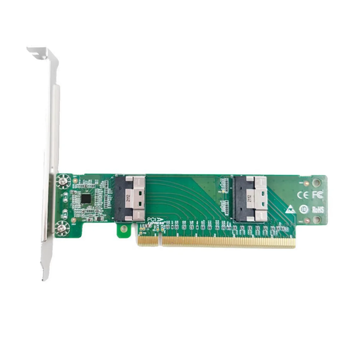 

Карта адаптера AC37 PCI Express X16 на 2-портовый адаптер SlimSAS SFF-8654 8I Многофункциональная портативная карта адаптера