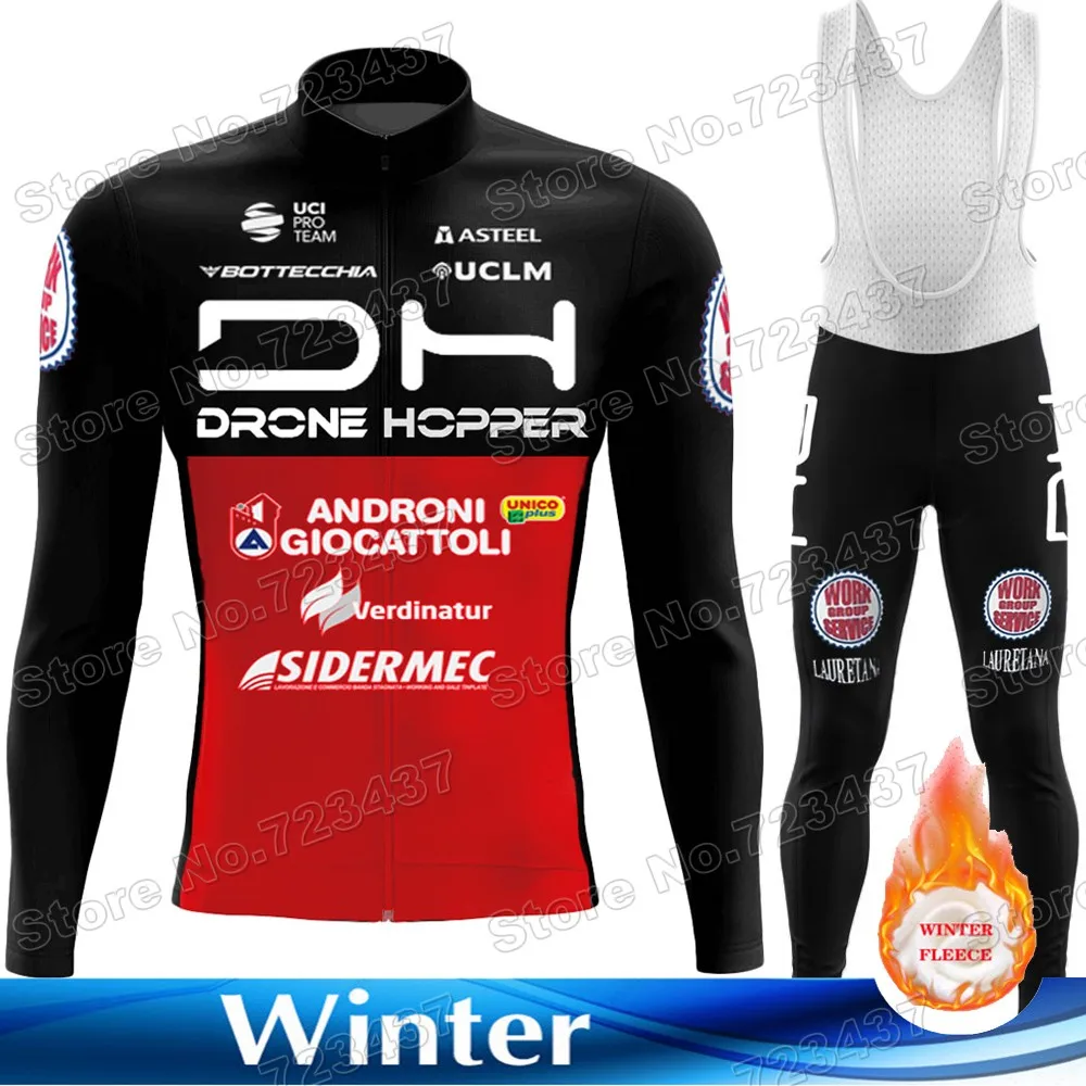 2022 Androni Giocattoli Cycling Clothing Winter DH Cycling Jersey Set Men Road Bike Thermal Jacket Suit Maillot Ciclismo Ropa