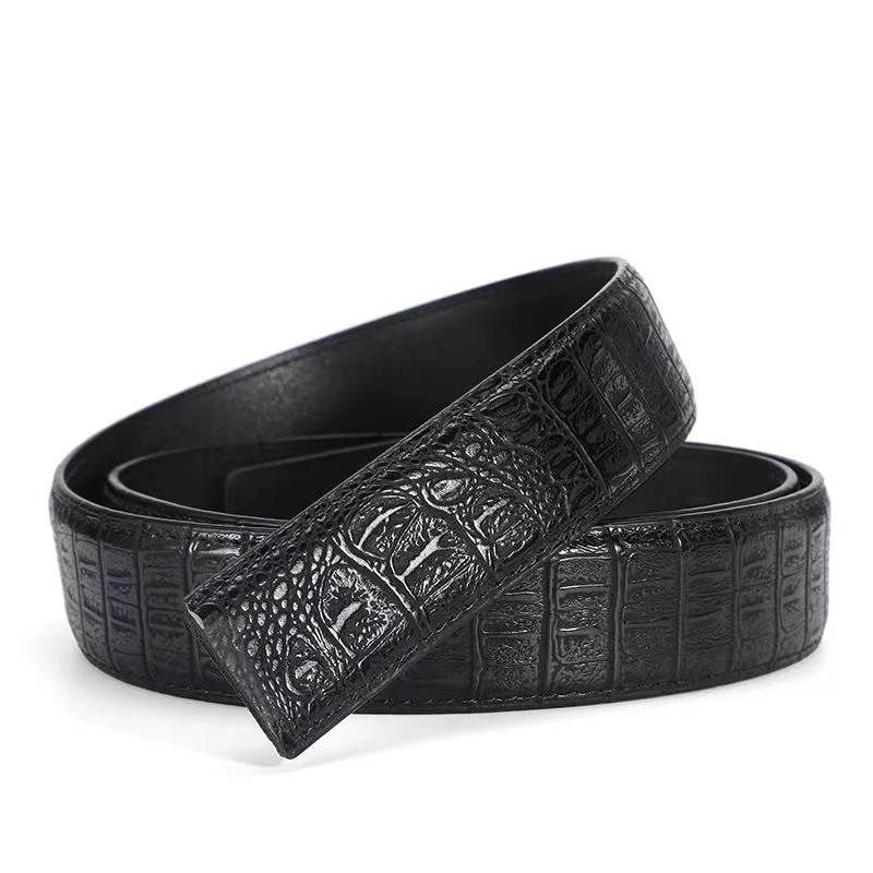 Männer Automatische Schnalle Gürtel Keine Schnalle Gürtel Marke Gürtel Männer Hohe Qualität Männlich Echte Strap Jeans Gürtel Kostenloser Versand 3,5 cm Gürtel – Detail 6