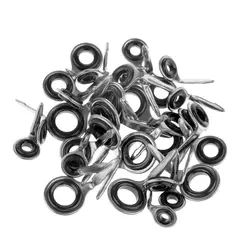 Single Leg Fishing Rod Guide O Ring 2.5#-10# Eye Ceramic Ring Stainless Steel Mixed Sizes Fishing rod Tip Repair Kit