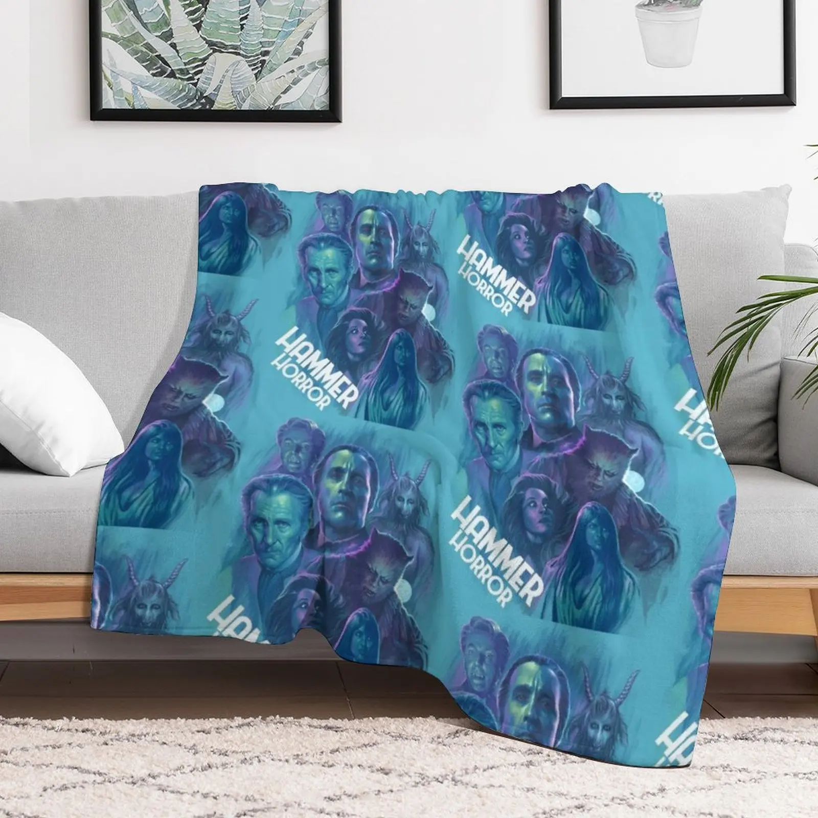 Hammer Horror Montage Throw Blanket Furrys christmas decoration Thermals For Travel Blankets