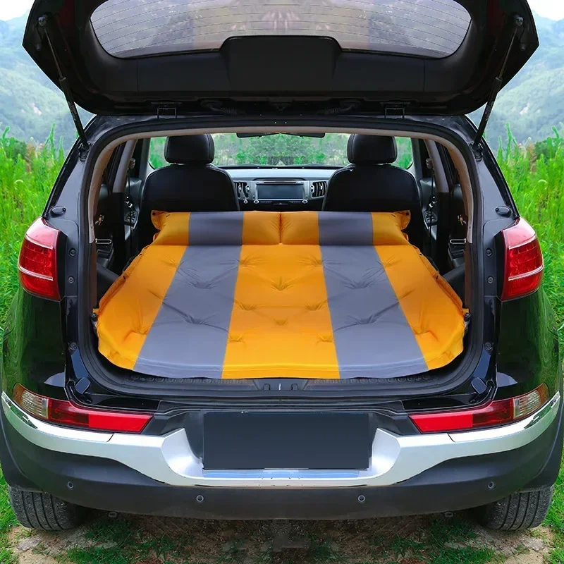 Car inflatable sofa Air Inflatable Travel Mattress Universal for Back Seat Multi functional Sofa Pillow Outdoor Camping Mat