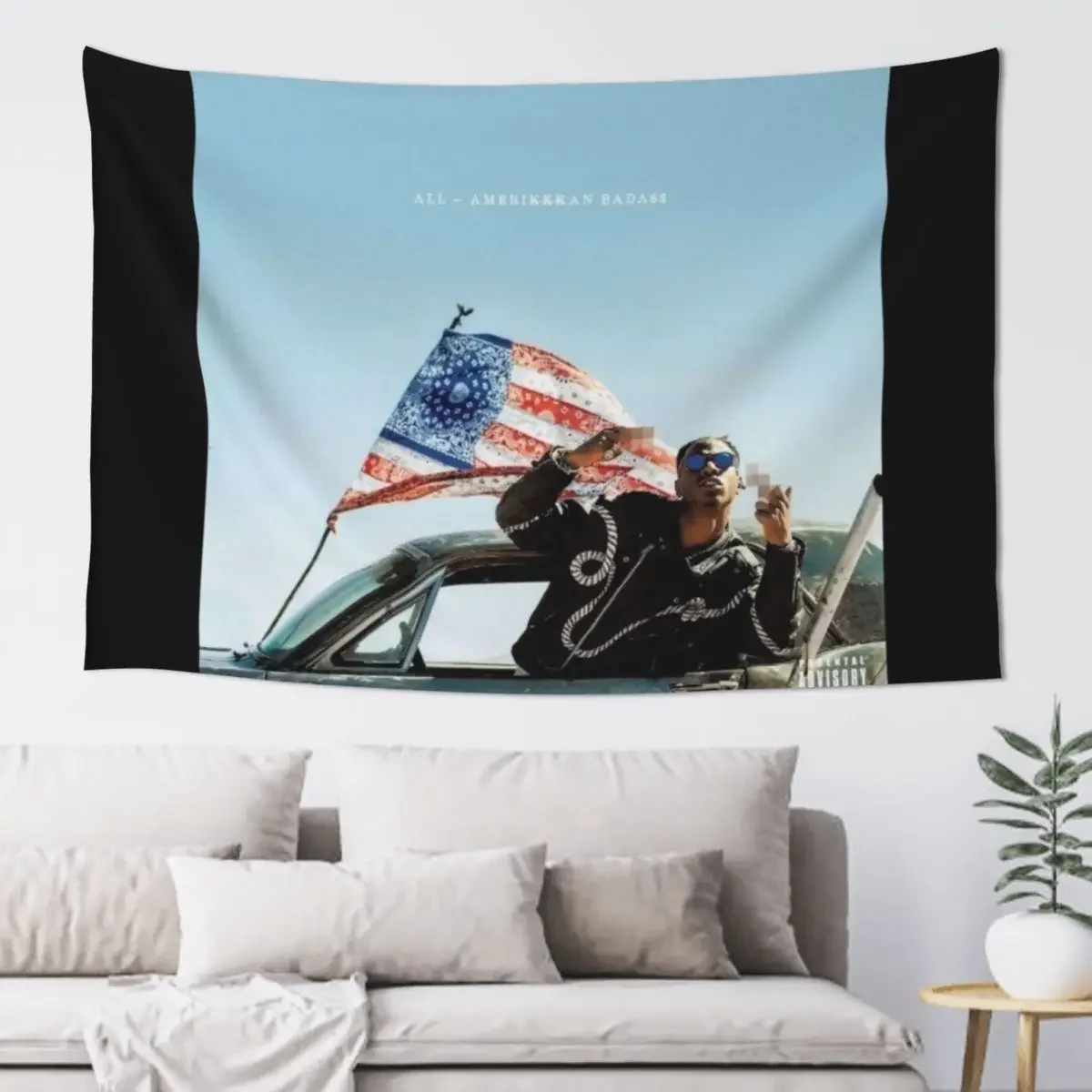 

ALL AMERIKKKAN BADA$$ Tapestry Wall Hanging Wall Decoration Room Home Decorations Luxury Living Room Decoration Tapestry