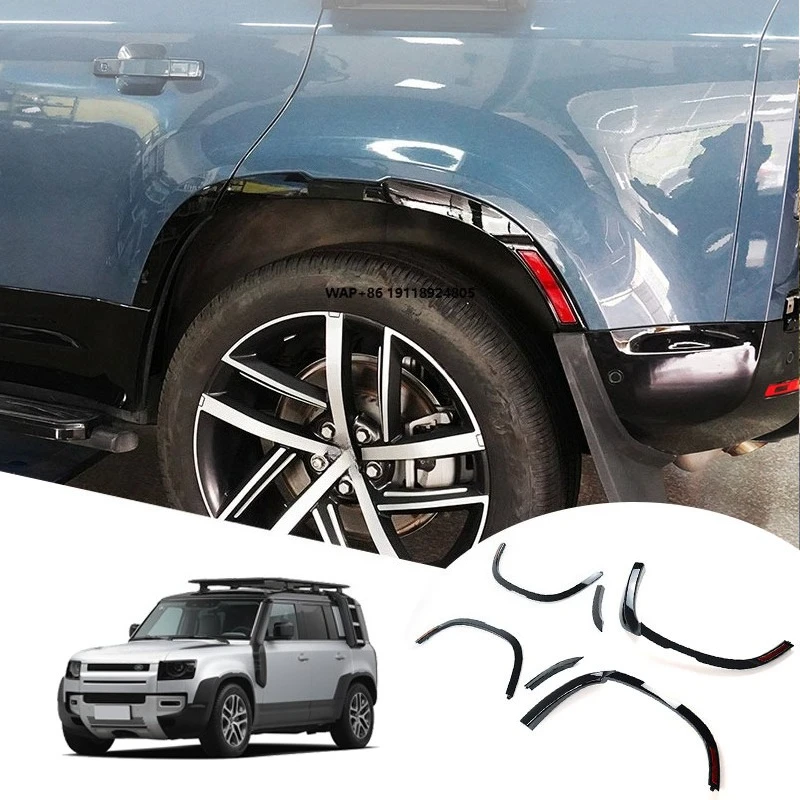 

Fender Flares Wheel Arches Wheel Eyebrow Over for Defender Style Car Fender with Lights for Defender 2020 2023