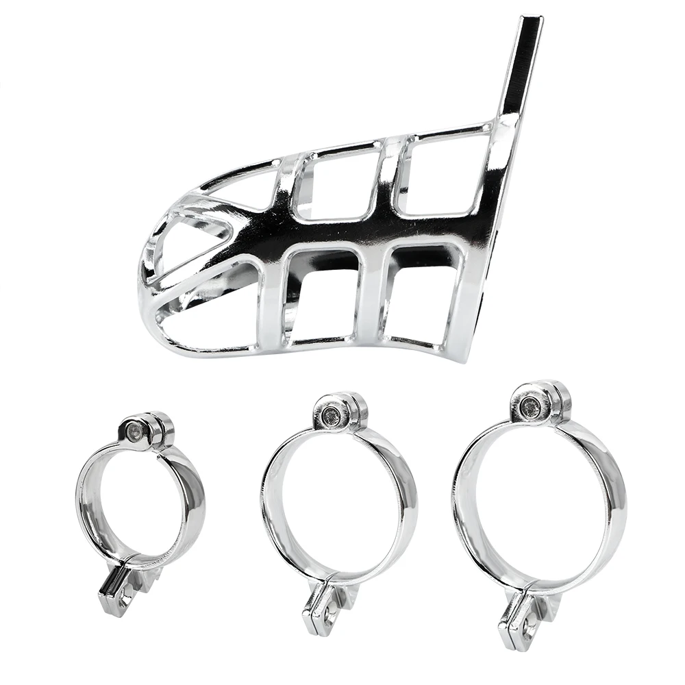 Lockable Chastity Belt Penis Cock Ring Sleeve Lock Metal Cock Cage Male Chastity Device Sex Toys for Men 40/45/50mm