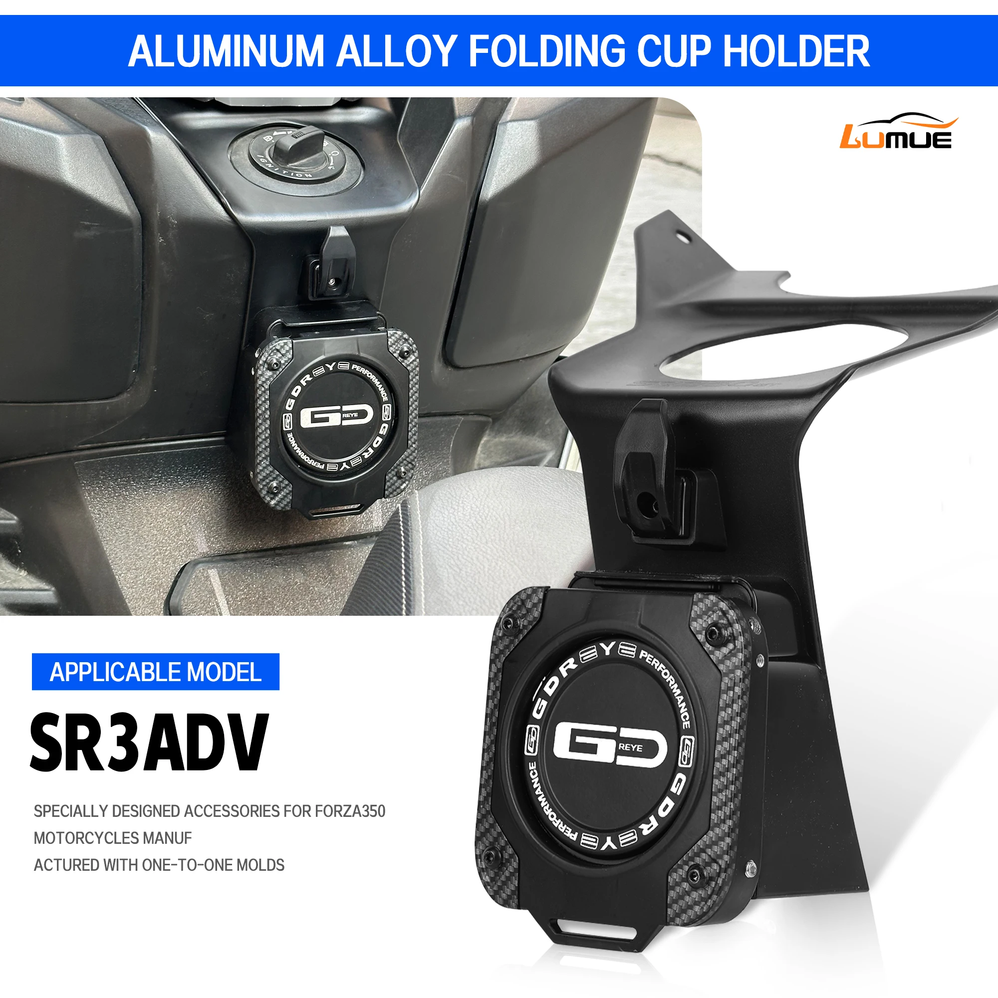 

For Loncin VOGE SR3 ADV 2024-2026 Motorcycle Special bracket with stand for water cup Beverage Water Drink Cup Holder