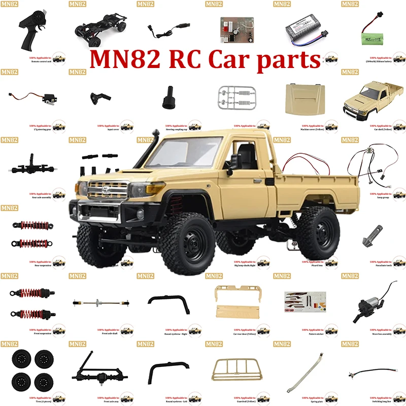 

MN Model MN82 LC79 1:12 RC Car Original spare parts Control mainboard,Lampshade,Remote control,Front axle assembly,Car shell