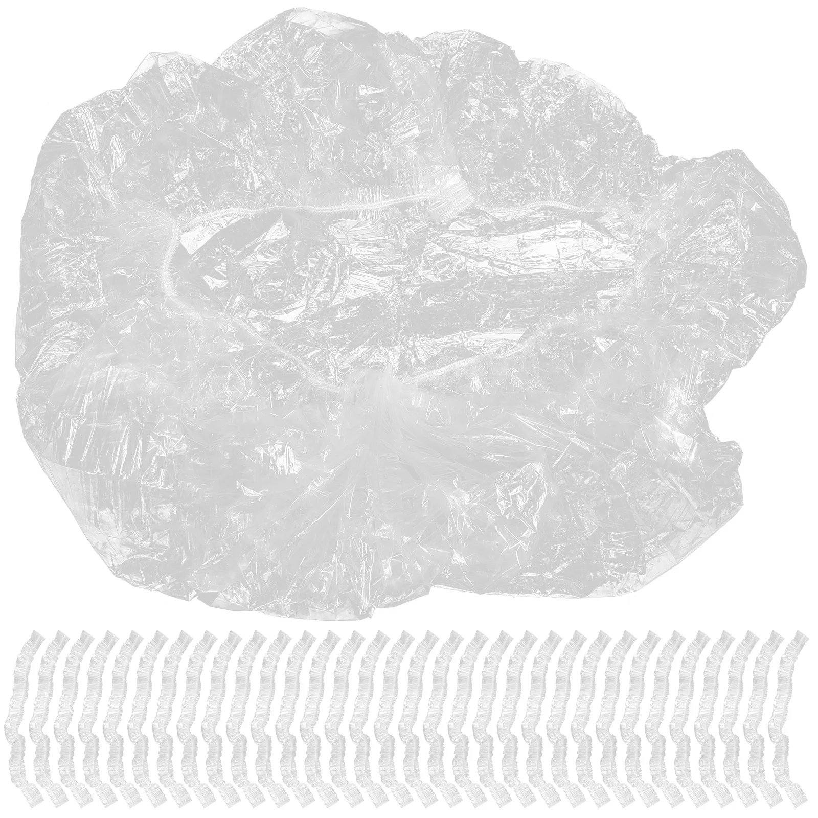 100pcs Disposable Spa Liner Bath Bag White Pedicure for Bowl Foot Tub Liners Disposable Elastic Foot Bath Plastic Liners