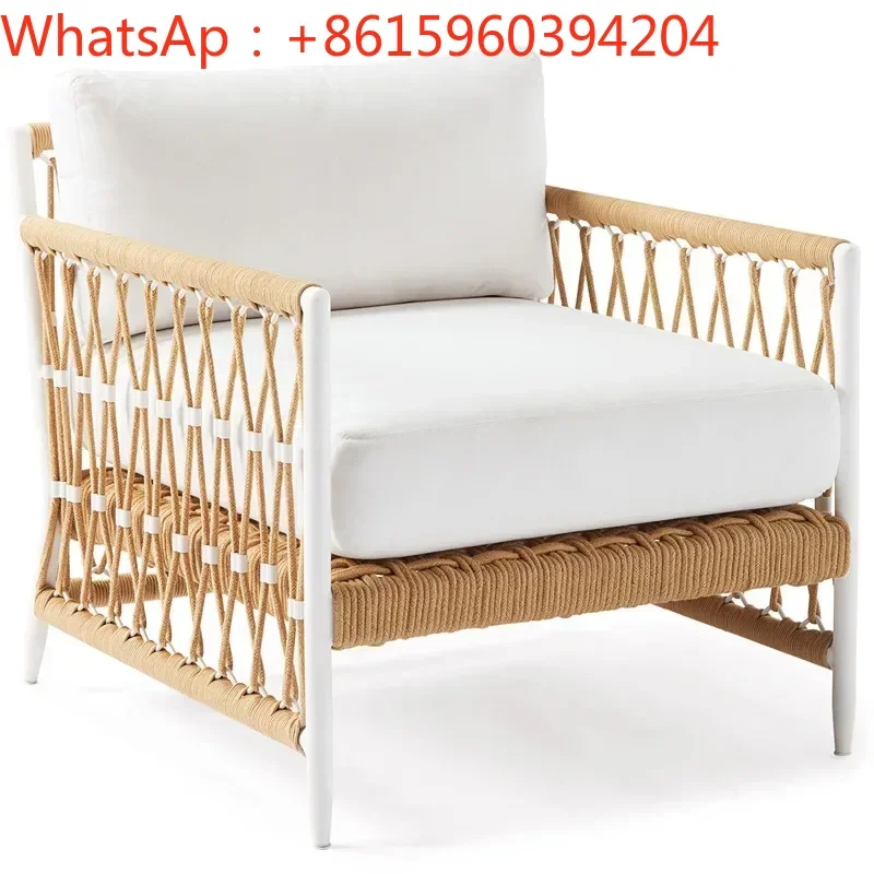 Customized outdoor sofa, patio combination, outdoor waterproof sunscreen, balcony, casual living room, sun room,