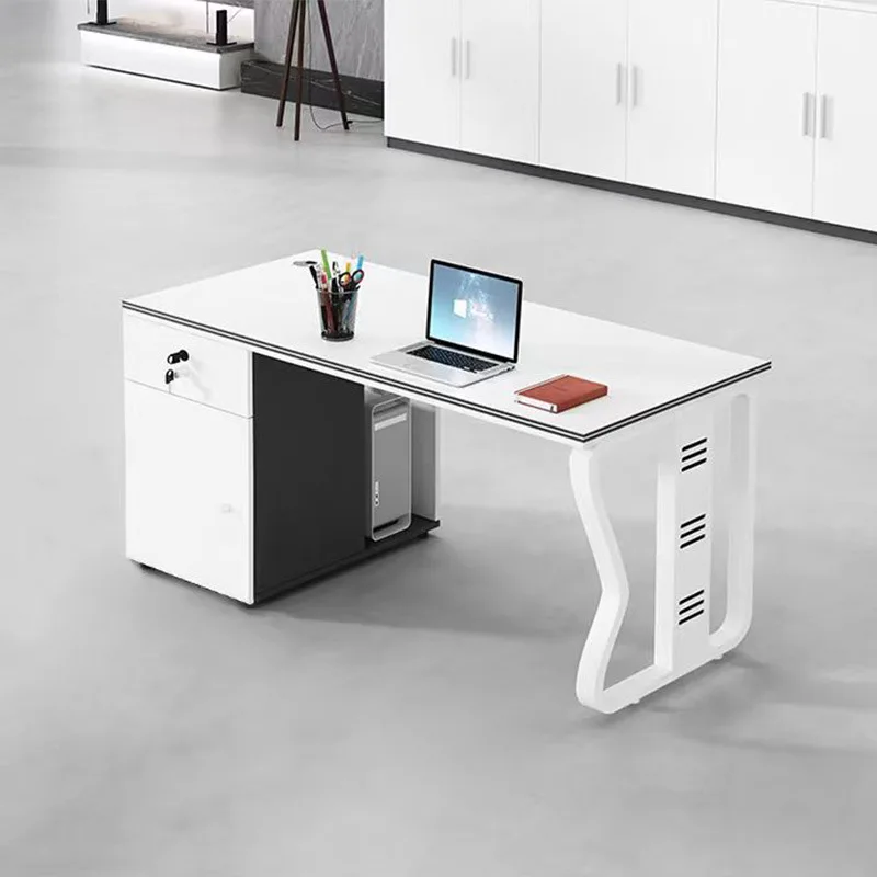 デスクスタッフスタッフと椅子の組み合わせ4人用コンピューターと椅子