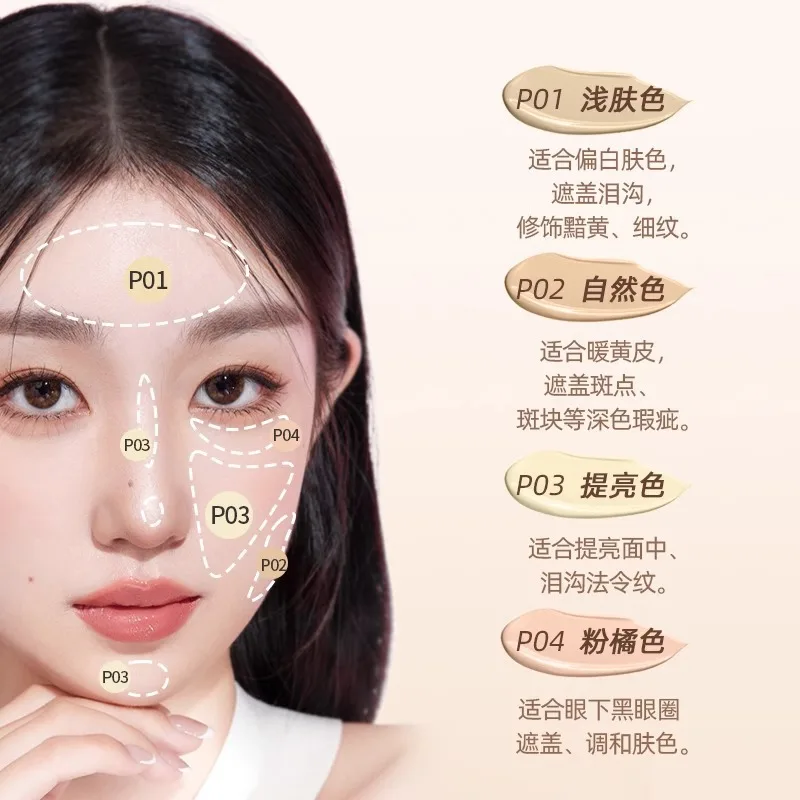 DEZONE correttore a doppia testa coprire segni di acne borse per gli occhi occhiaie illumina e idrata il trucco del fondotinta liquido