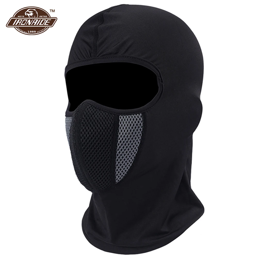 Breathable Motorcycle Hat Moto Face Mask Windproof Tactical Face Shield Helmet Training Mask Cycling Ski Moto Balaclava Caps