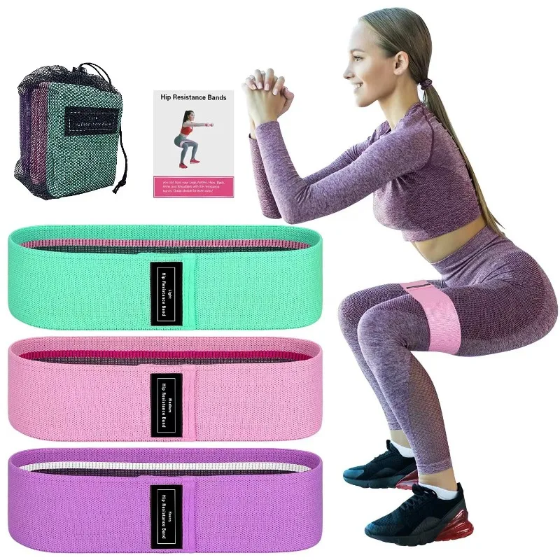 3pcs Yoga Squat Butt Belt Butt Rally Resistance Belt, Butt Lift Ring Elastic Belt Rally Ring Stretch Belt,Christmas Gifts