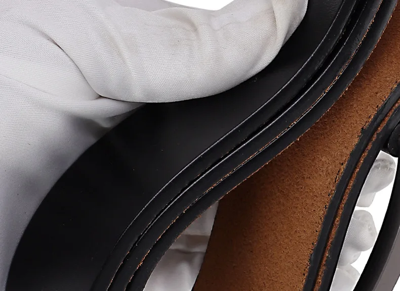 Gürtel Herrenmode Herren Luxus Designer Rindsleder Gürtel für Jeans Echt leder Riemen Nadel schnalle plus Größe 170cm – Detail 10
