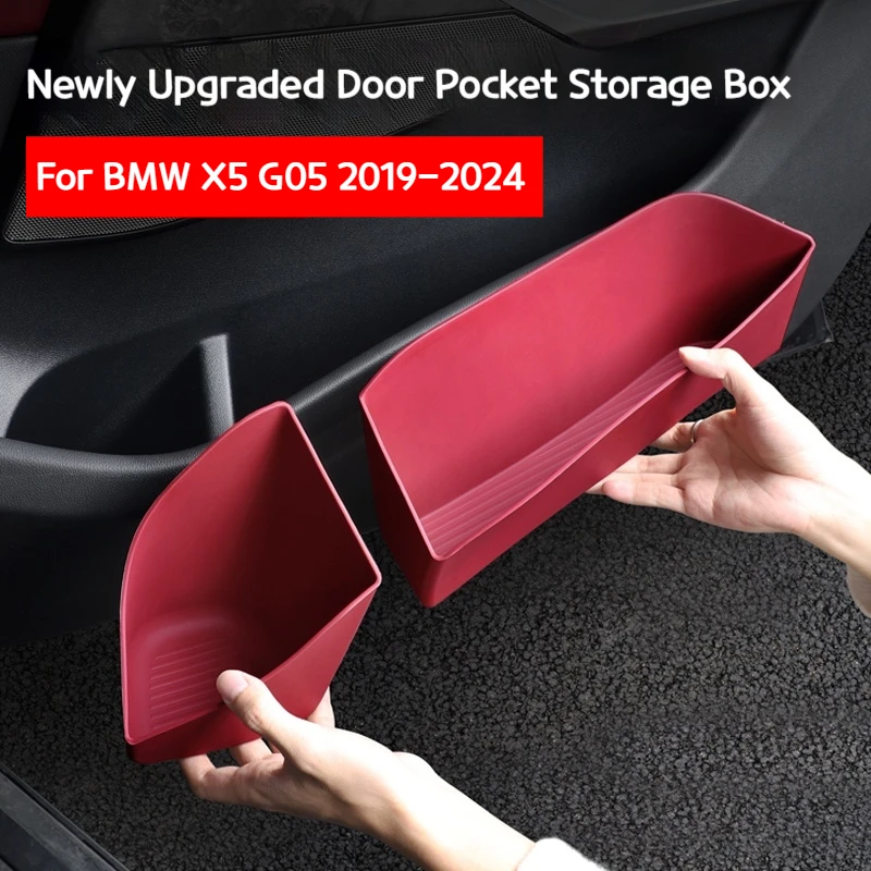 

For BMW X5 G05 2019-2024 Car door slot storage box storage pad essential items for car decoration Interior accessories
