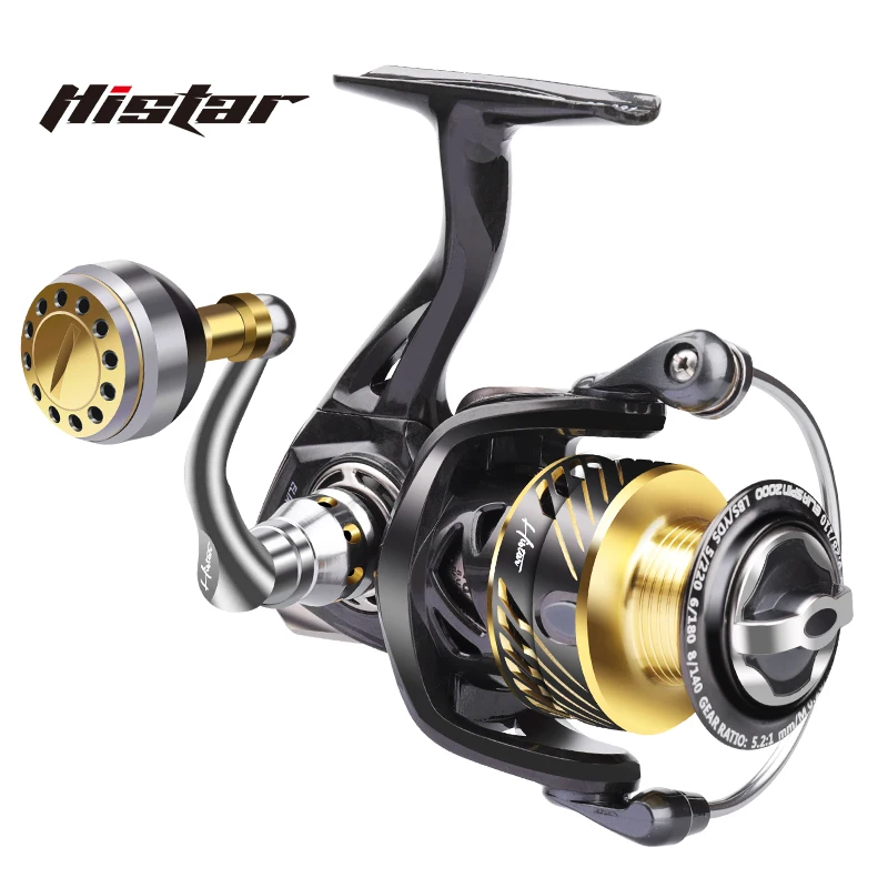 Imagem -02 - Histar-carretel de Pesca de Fiação de Água Salgada de Fibra de Carbono Série e 10004000 Carretel de Metal 12kg Max Drag 5.2:1 Gear Ratio Mais 1bbs