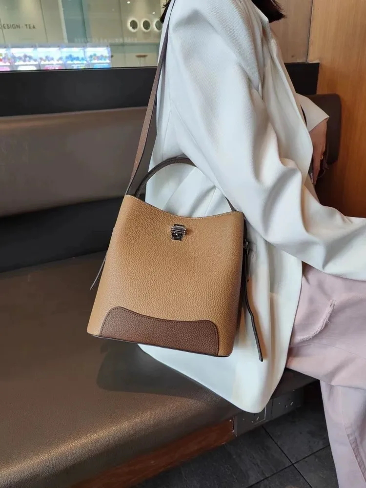 Modna damska torebka z prawdziwej skóry bydlęcej w różnych kolorach casualowe torby tote torebka torba z pasek na ramię torba Crossbody