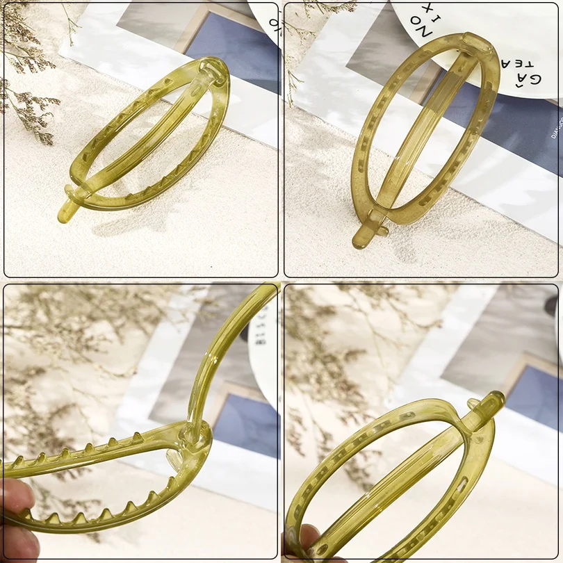 New Korea Big Size Duckbill Clip Hair Hairpin Top Clip Disk Hair Plastic Hairgrips Clamps Women Makeup Headwear Hair Accessories