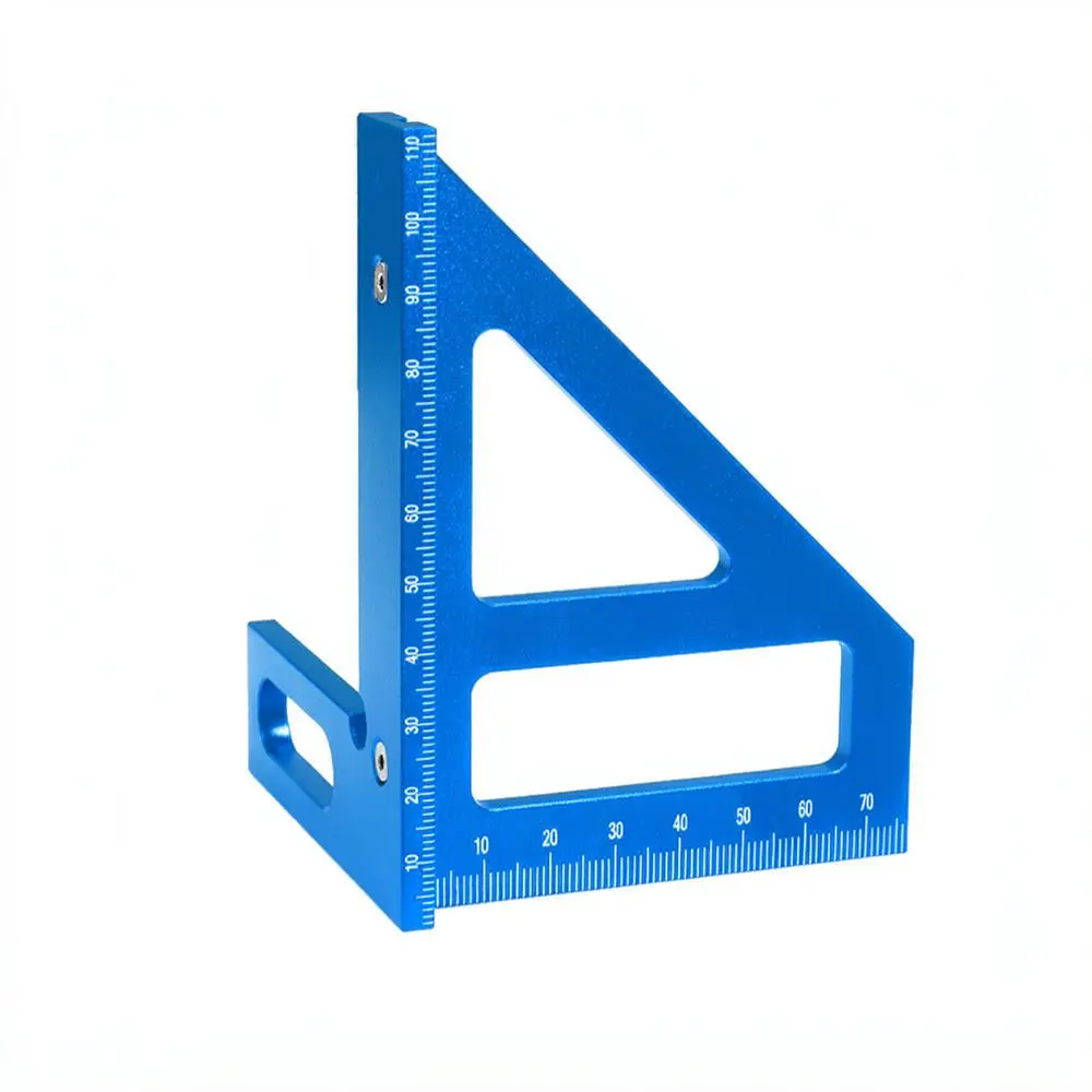 For For XYT Metric Triangle Ruler Aluminum Alloy Woodworking Layout Tool Precision Square Protractor Thickened Measuring Gauge