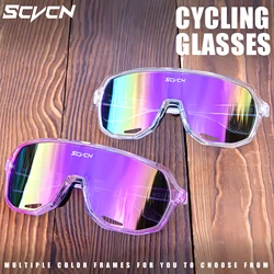 SCVCN Cycling Glasses Outdoor Sunglasses for Men Sun Mountain Bike Road Bicycle Eyewear Goggles Sports UV400 MTB UV400