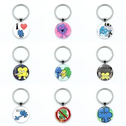 Style Funny Bfb X And Four， Funny Lollipop 4X Firey Lollipop Glass Keychain Motorcycle Car Backpack Chaveiro Keychain