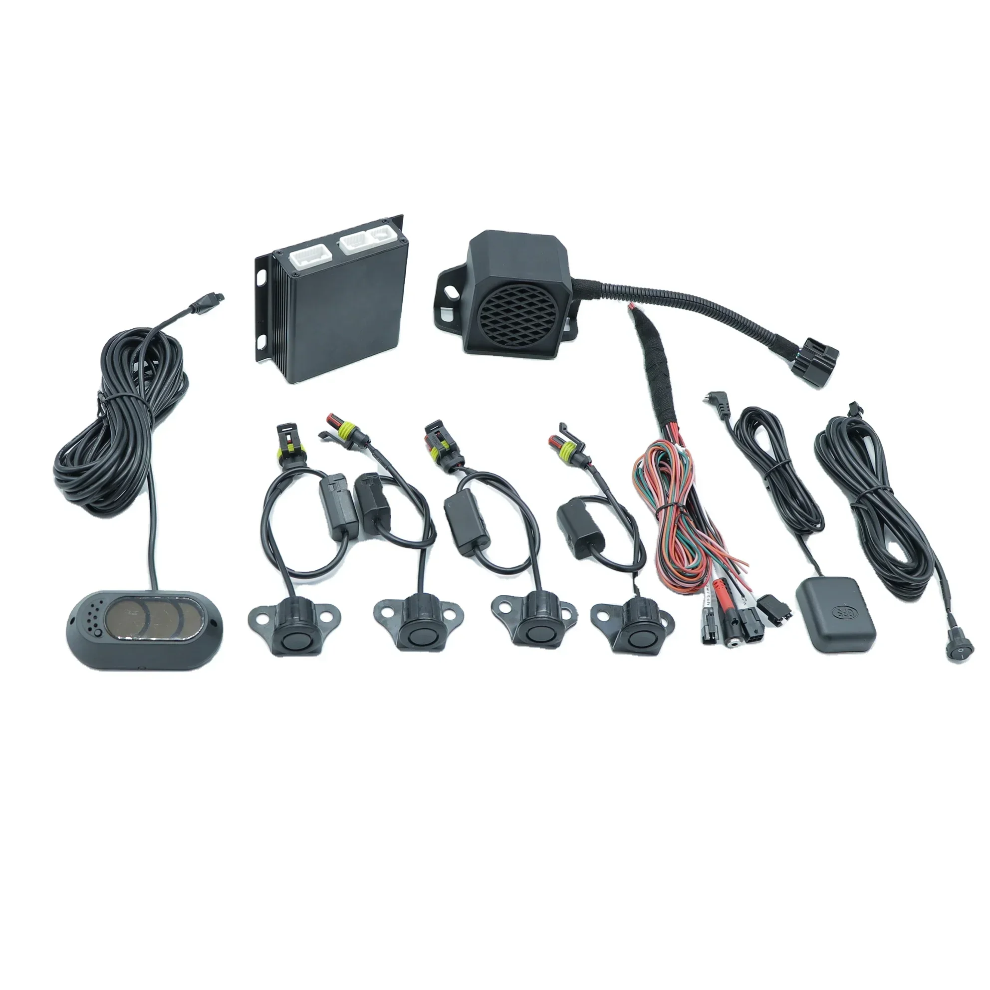2025 Hot Sale DVS Parking Sensor Ultrasonic Visible Detection Cam System 4 Sensors Buzzer Left Installation