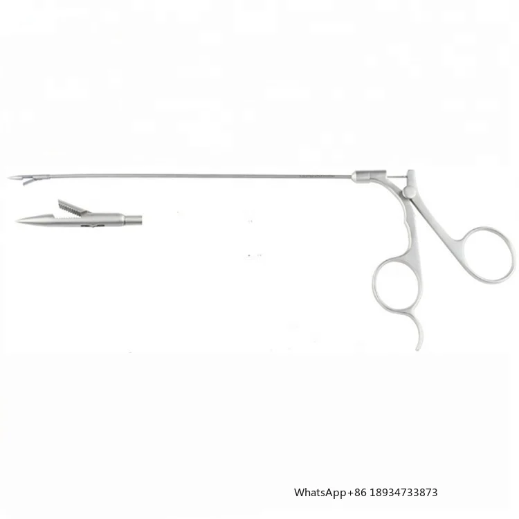 2.4mm Micro surgical laparoscopic excellent quality stainless steel Infantile closure hernia forceps/Hernia Suture Retriever