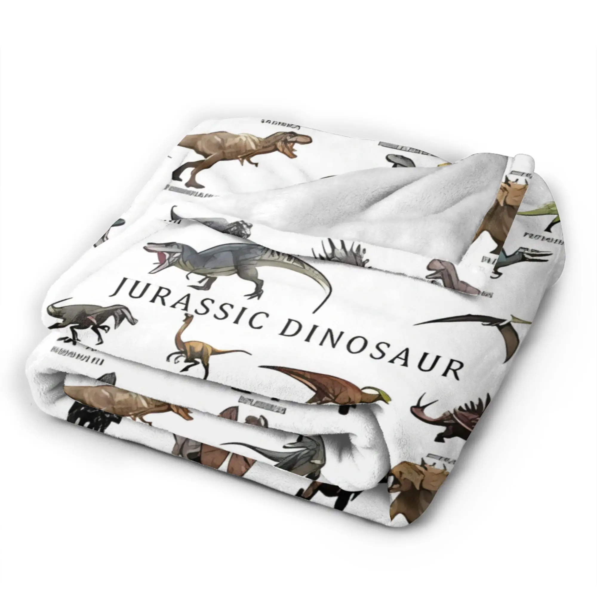Jurassic Dino World Park Plush Blanket Children  Flannel Bedding Throws For Couch Chair Sofa Bed Super Warm Bedspread Gift