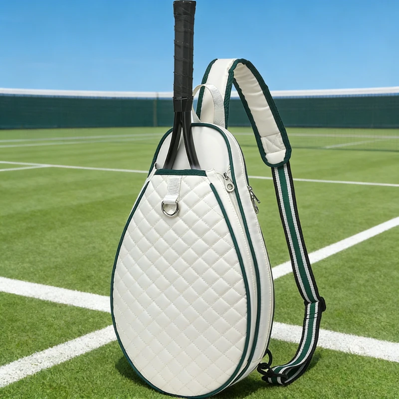 Portable Tennis Badminton Racket Bag Lightweight Large Capacity Single Shoulder Crossbody Backpack for Men Women Sport