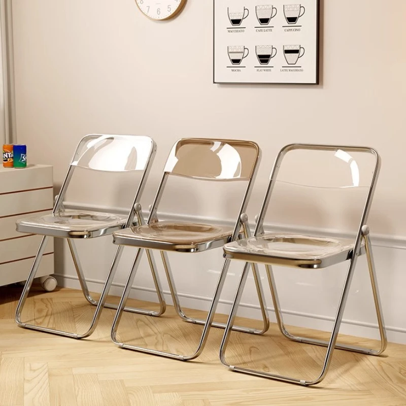 

Пластиковый складной стул Стул со спинкой Интернет-стул для фото знаменитостей Обеденный стул Офисный стул Складной табурет