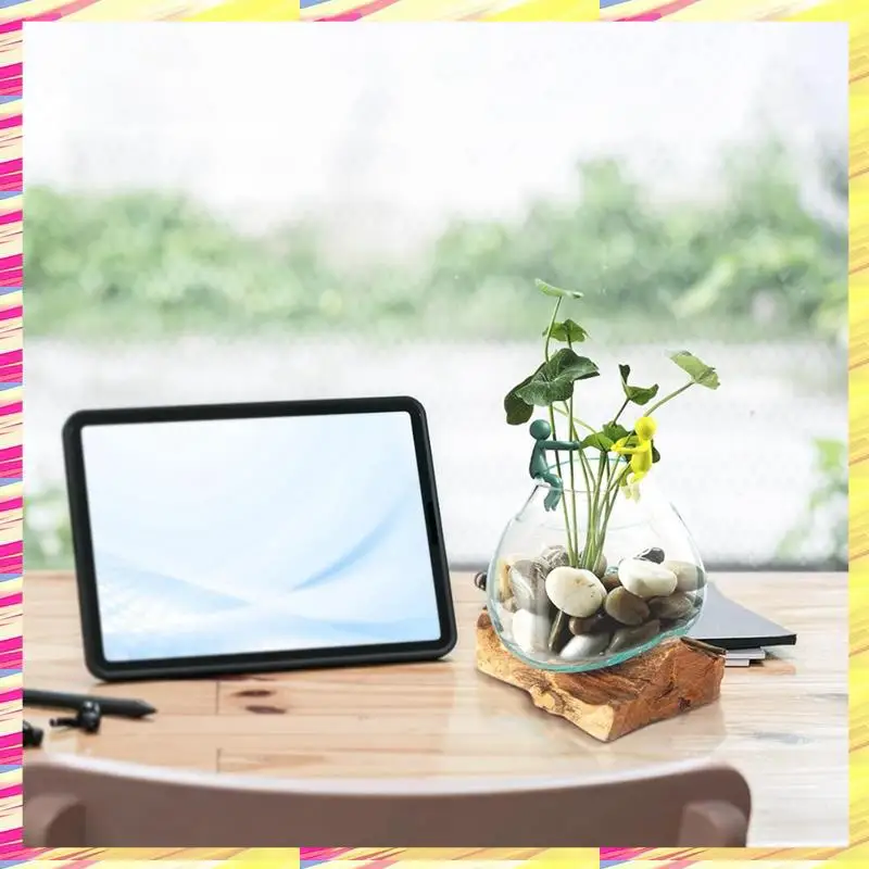 ABJJ Hydroponic Plant Growth Upright Support Desk Decoration Monstera Gardening Fixed Shape Anti-Lodging Leaf Bracket
