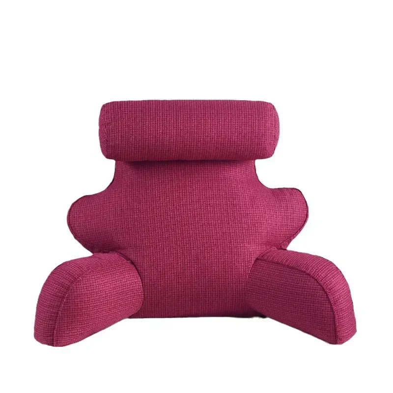Wide and High Reading Pillow Removable Jacket Bedside Pillow Backrest Princess Neck Protector Waist Bedroom Sofa Cushion