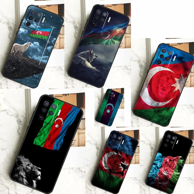 Azerbaijan Buta Flag For OPPO A53S A57S A54S A38 A78 A58 A79 A15 A17 A77 A16 A76 A96 A52 A72 A5 A9 A94 A74 Case