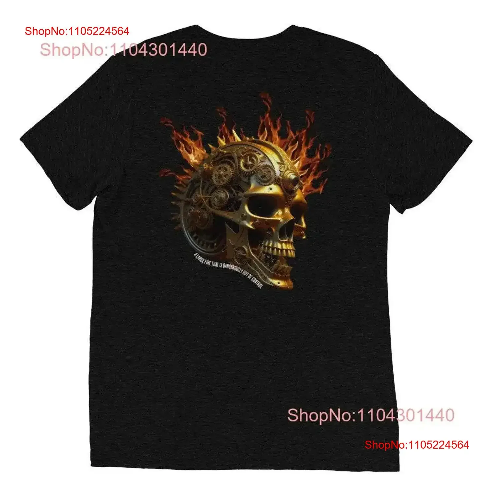 Worldwide Inferno Streetwear Skull T Shirt vintage Washed Slightly Breathable designer clothes Stylish Stretched Casual Soft