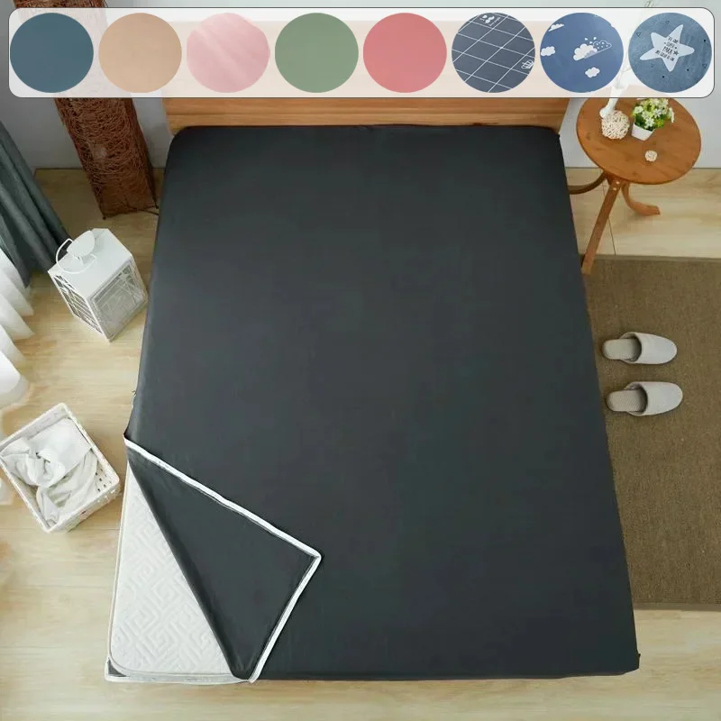 All-inclusive Folding Non-slip Anti-Scratch Household Hotel Sleeping Mattress Cover Bedding Protection Pad for Dorm Floor Ground
