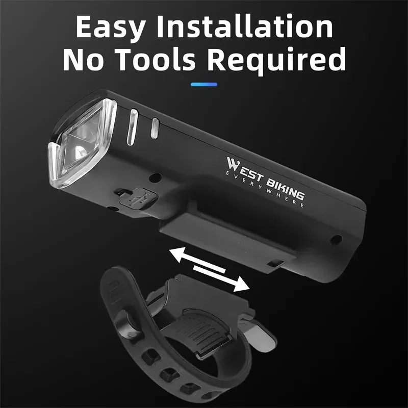 

Велосипедные автомобильные фары WEST BIKING, 250-1600 люмен, перезаряжаемый передний фонарь для велосипеда, двойной светодиодный фонарик, аксессуары для велоспорта