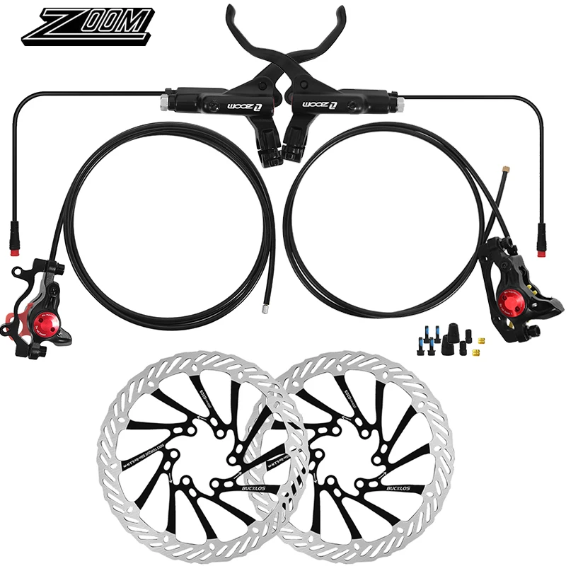 ZOOM HB-775E Elektrische Fiets Schijfrem Set 1100/1850mm E-Bike Hydraulische Remmen Set Elektrische Scooter Hydraulische Schijfrem