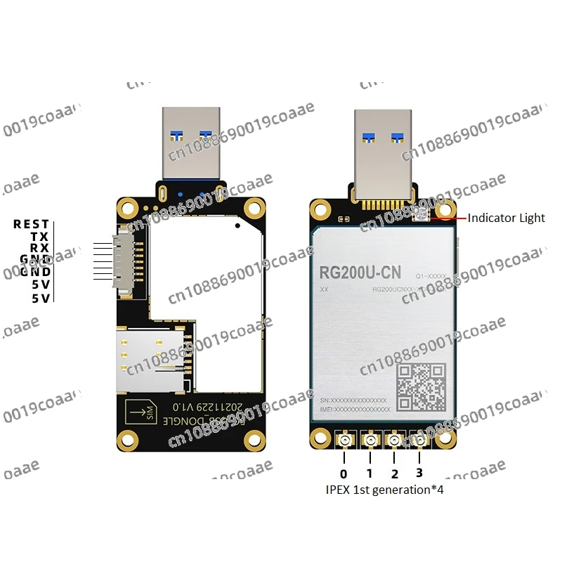 5G USB Modem Quectel RG200U 5G Dongle With Sim Slot