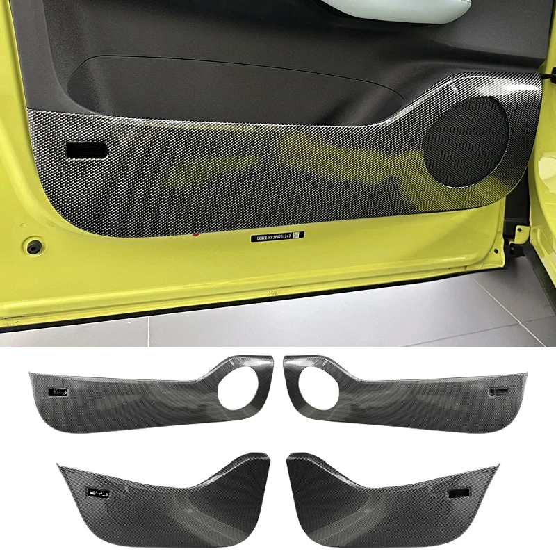For BYD Seagull 2023-2024 Car Door Anti-kick Protection Cover Stainless Steel Accessories