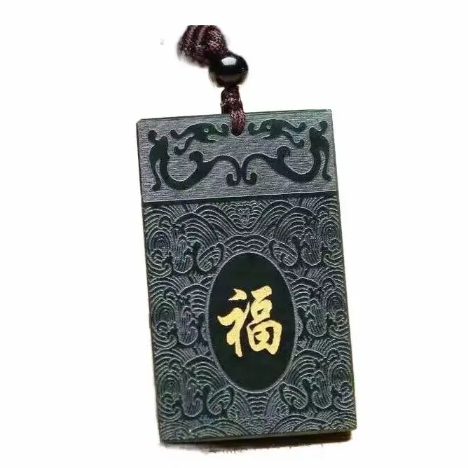 Sapphire safe and sound pendant, men's and women's willing blessing pendant brand, neck no matter card