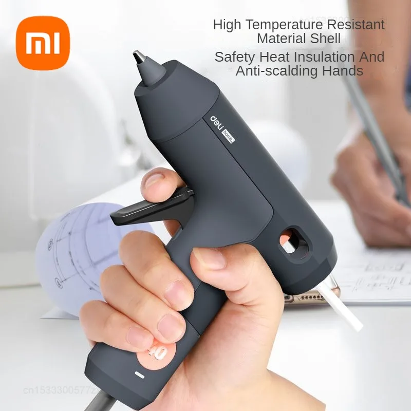 Xiaomi Deli Hot Melt Glue Gun Glue Stick High Viscosity Anti Overflow Strong Fast Thermal Melting DIY Manual Glue Gun Household