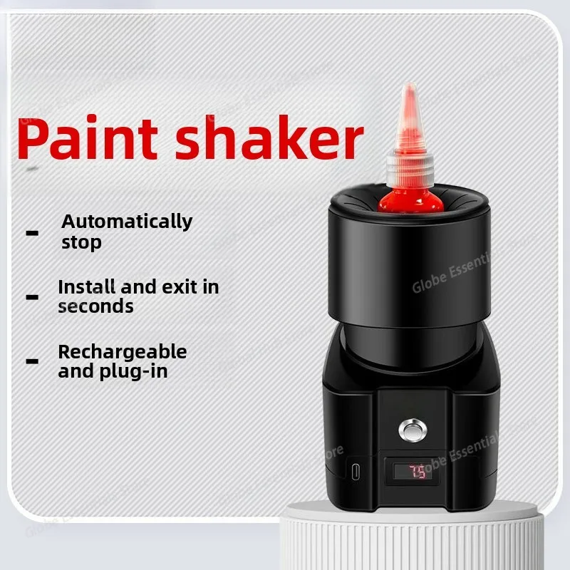 Paint Shaker Cordless Tool for Model Paints Acrylic Tattoo Ink Portable Auto Shut-off Hands-Free Shaking Machine